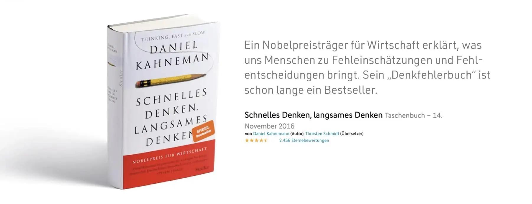 Daniel Kahneman Denkfehler Buch Ansicht Buchansicht
