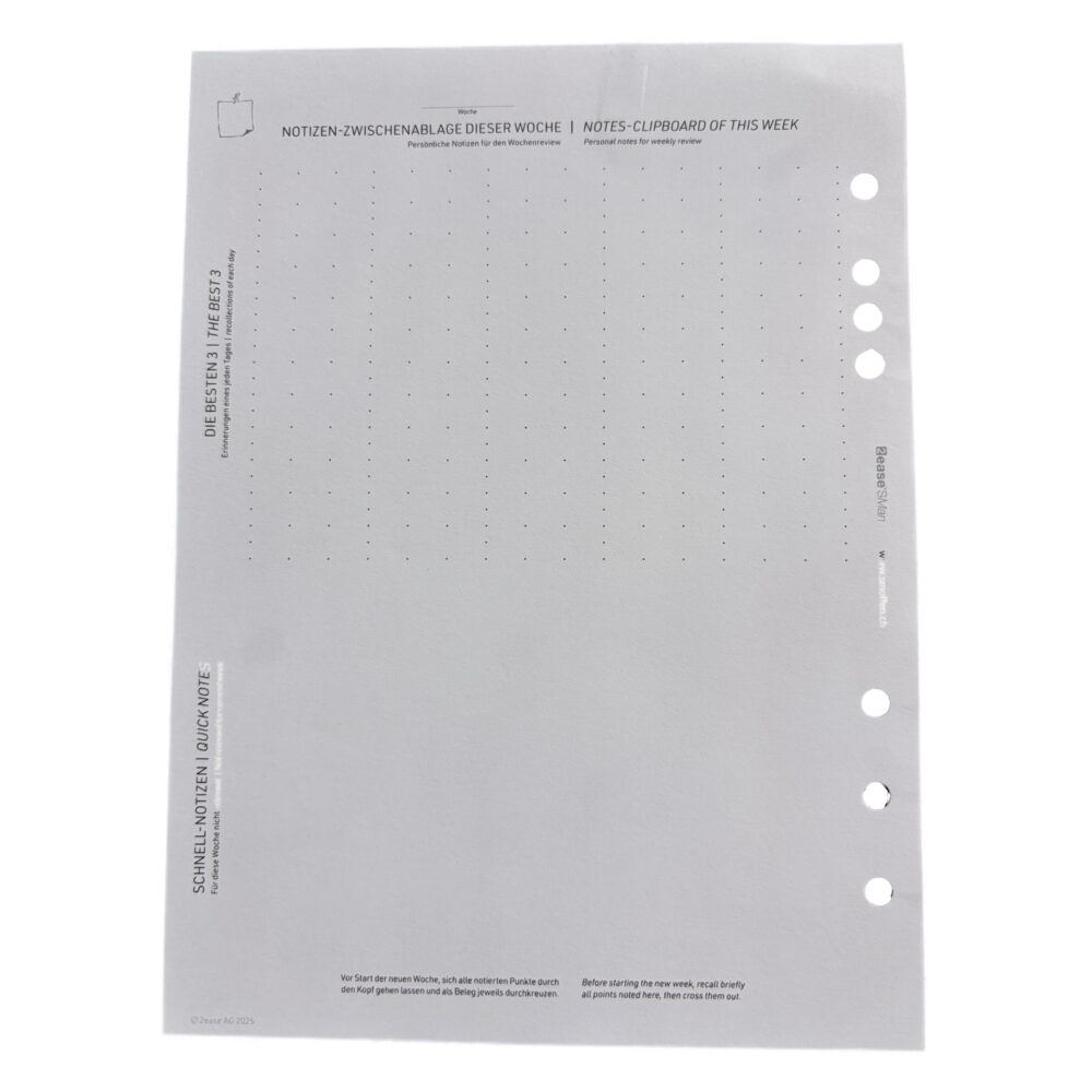 Wochennotizblatt