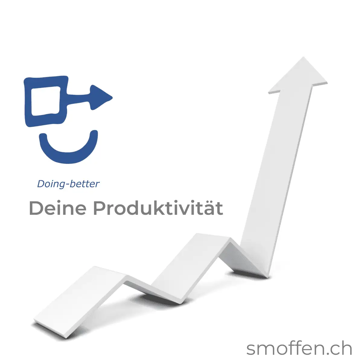 Pfeilgrafik Produktivität steigern